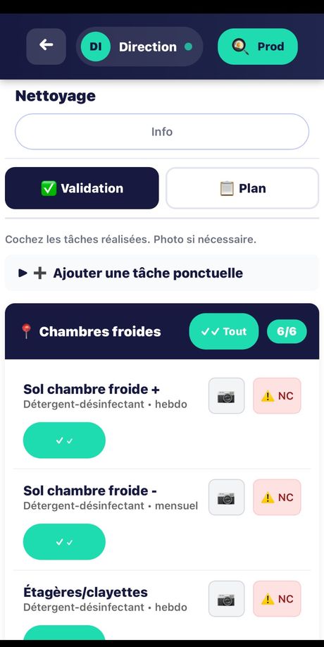Nettoyage