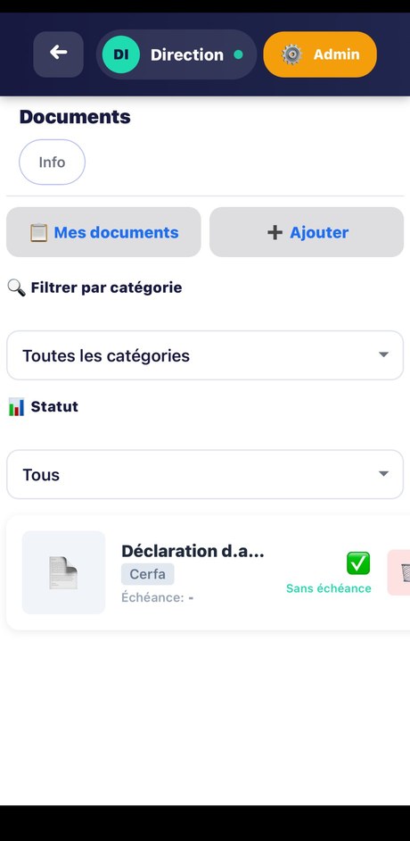 Documents obligatoires